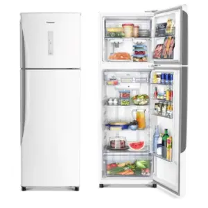 Geladeira Frost Free Duplex Panasonic 387L Top Freezer Branca NR-BT41PD1WB