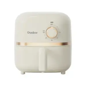 Mini Fritadeira Elétrica Air Fryer Gaabor 1.4L Off-White e Rosé Gold