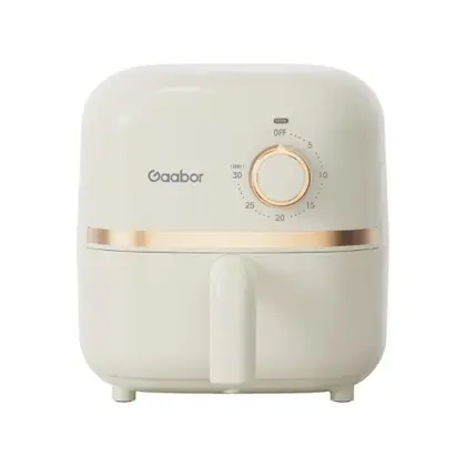 Mini Fritadeira Elétrica Air Fryer Gaabor 1.4L Off-White e Rosé Gold