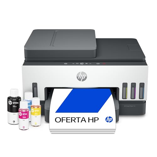 Impressora Multifuncional HP Smart Tank 794 Tanque de Tinta Colorida Wi-Fi Scanner Duplex, Bluetooth. Funções: Imprimir, Copiar, Digitalizar. Cor: Branco (2G9Q9A)