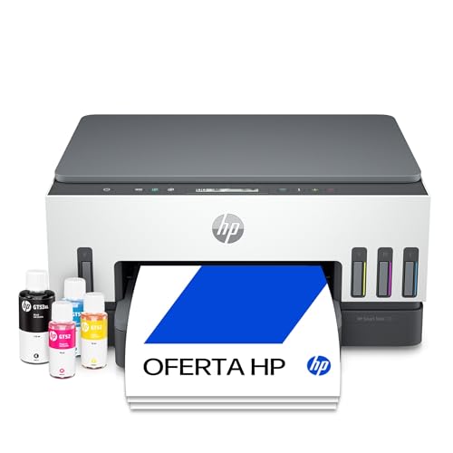 Impressora Multifuncional HP Smart Tank 724 Tanque de Tinta Colorida Wi-Fi Scanner Duplex. Funções: Imprimir, Copiar, Digitalizar. Cor: Branco (2G9Q2A)